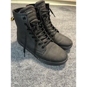 Dr. Martens Women's Sheridan Boots Black Matte Synthetic Size US 6 / UK 4